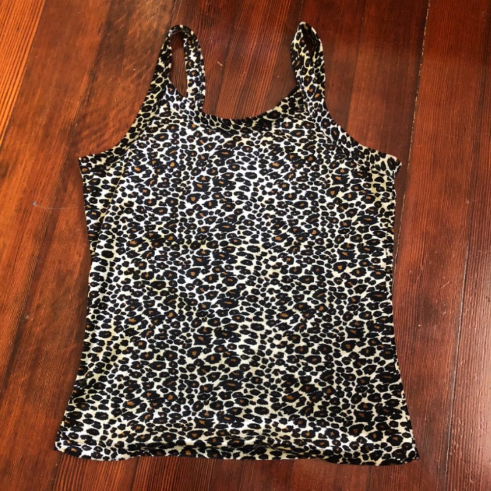 VTG Leopard print tank